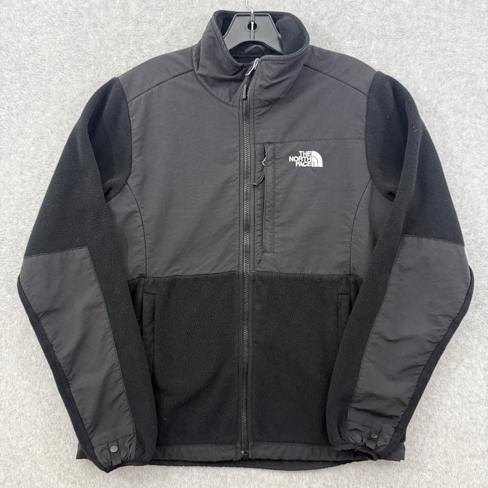 The North Face Denali Jacket Womens Medium Black Full Zip Polartec Outdoors VTG